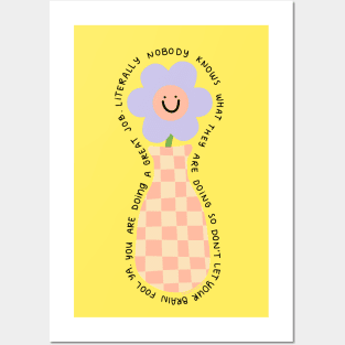 Flower Friend - The Peach Fuzz Posters and Art